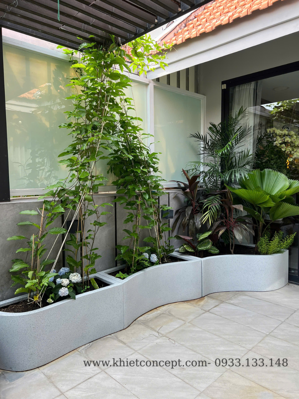 chậu composite nhận đặt theo kích thước đặc biệt